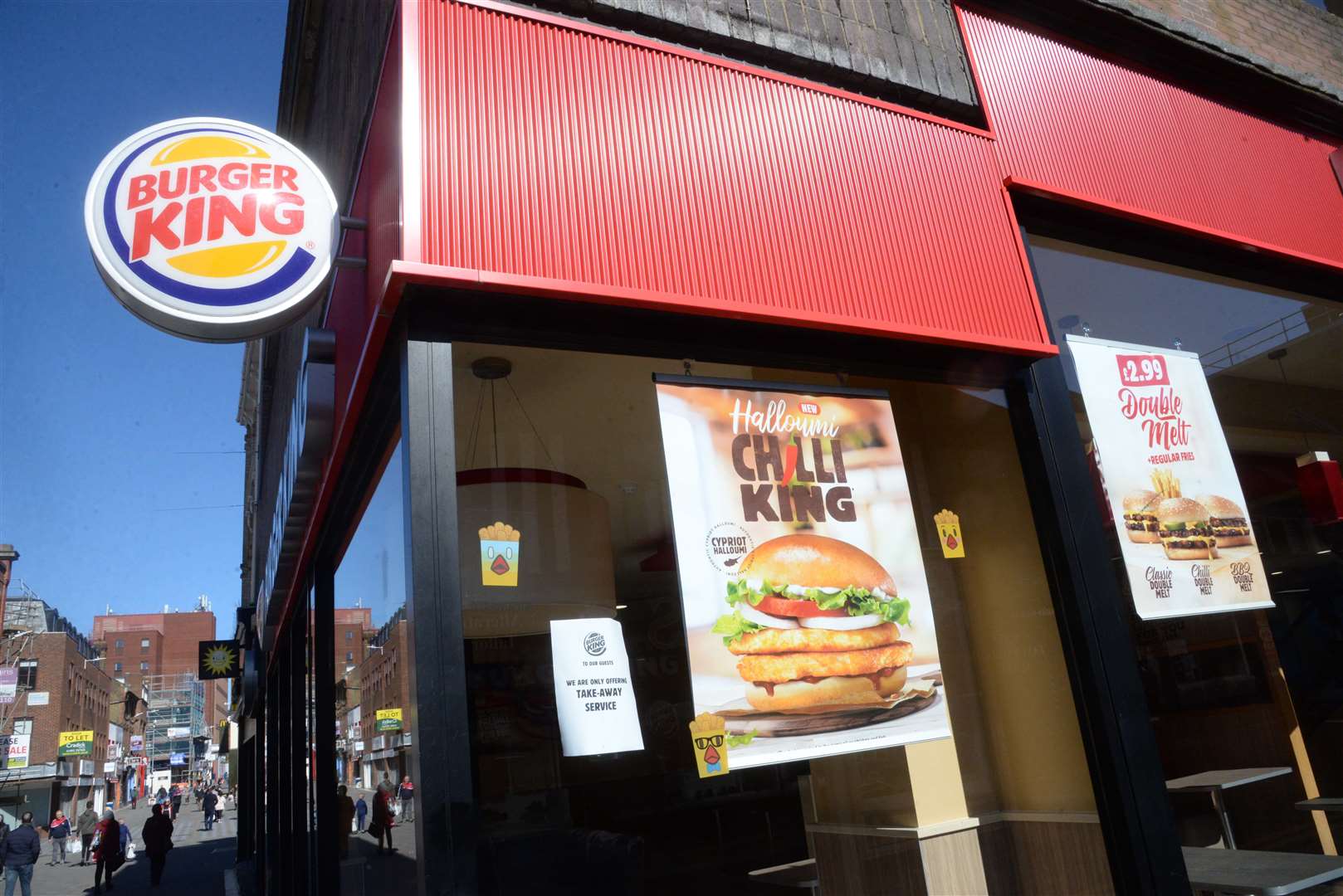 Burger King has also been forced to close. Picture: Chris Davey