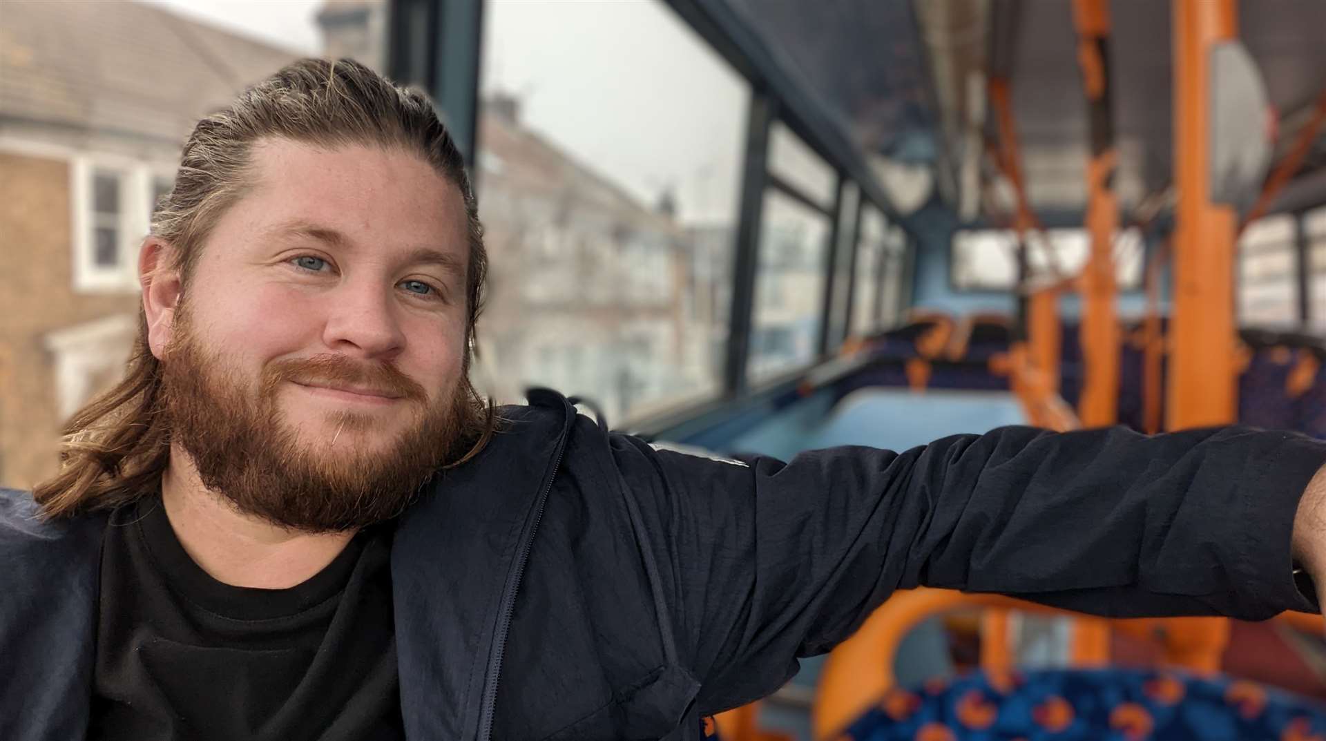 Reporter Rhys Griffiths gets aboard the rail replacement bus