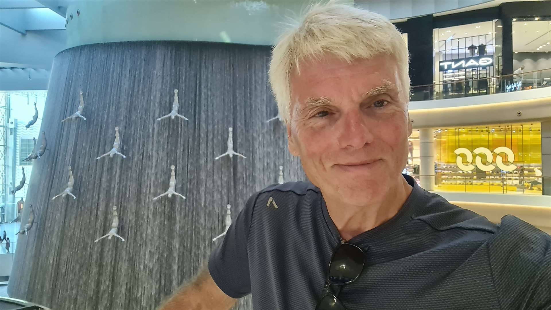 Gerry Warren in the Dubai mall