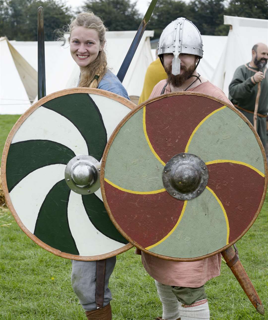 Jennifer Peters and Sam Spiers, from Regia Anglorum at last year's Military Odyssey Picture: Andy Payton