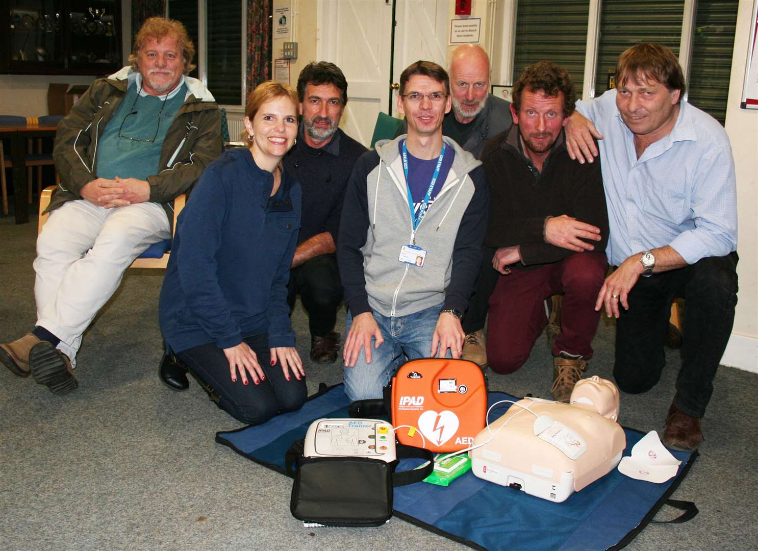 Community First Responder demonstration at Ash Rugby Club