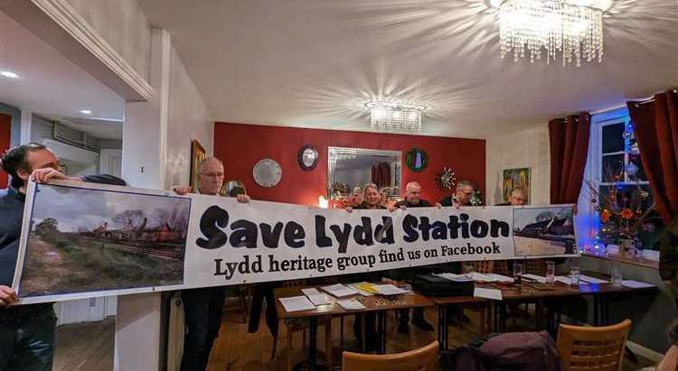Members of Lydd Station Heritage Group are hoping the site can be restored in the future. Picture: Kim Rye