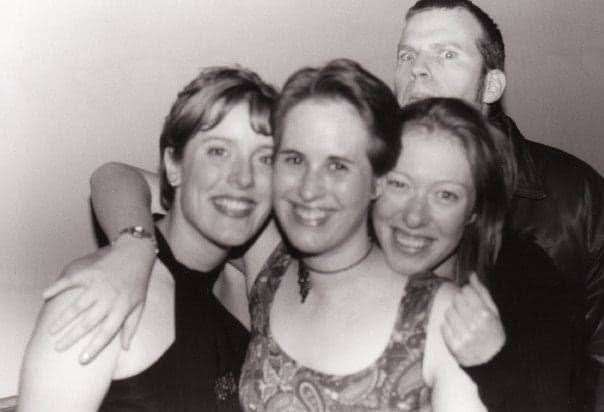 A vintage photobomb at Liquid Lounge in the 1990s. Picture: Hayden Parker