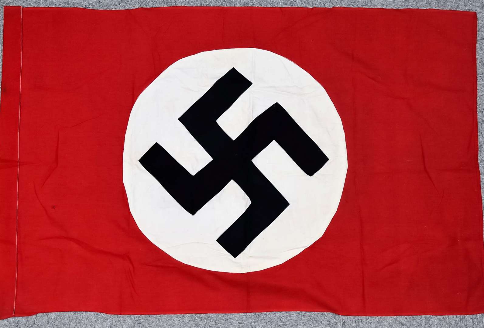 One of two Nazi flags for sale in the auction
