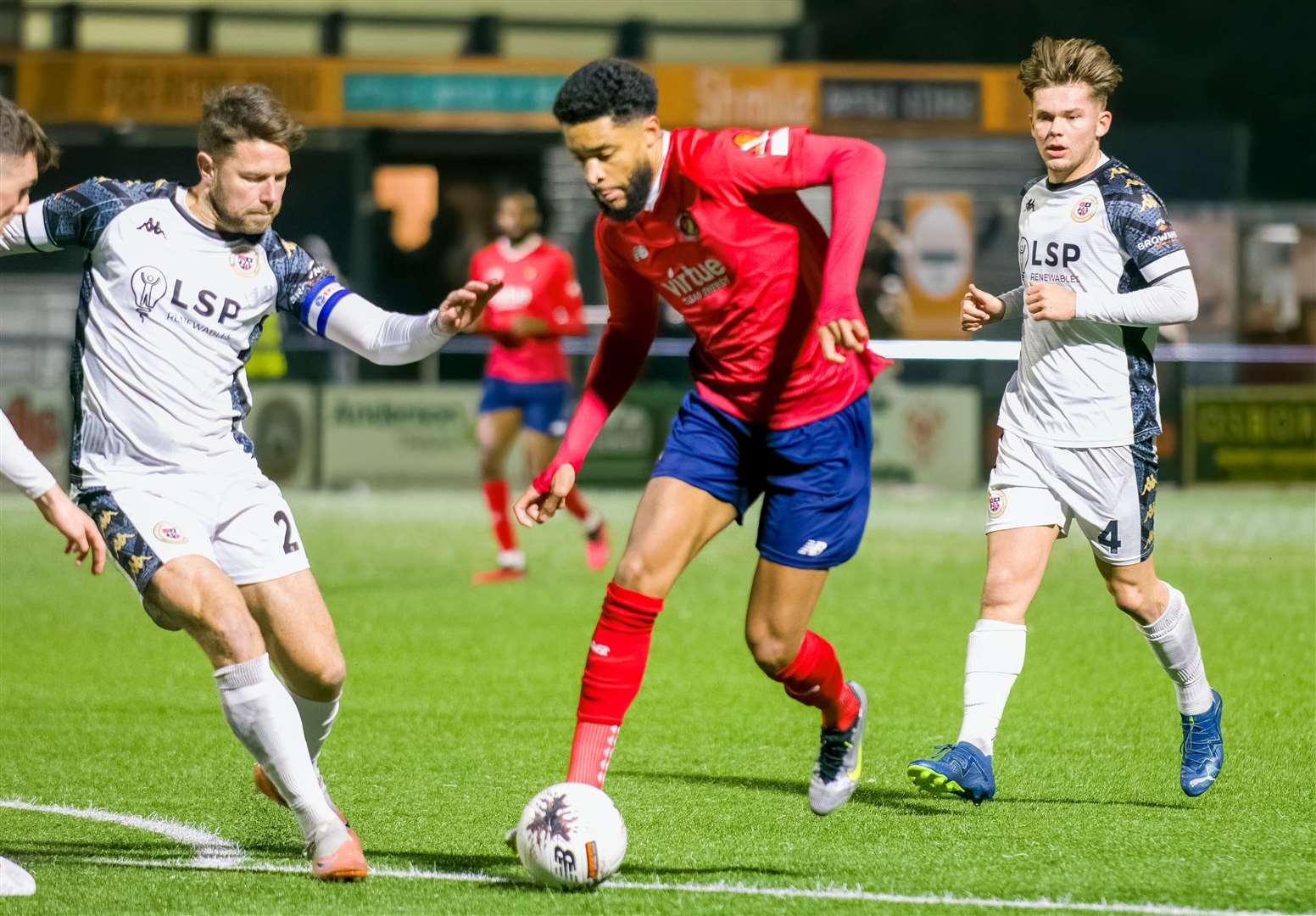 Dominic Samuel has given Ebbsfleet’s opponents something extra to worry about since his arrival. Picture: Ed Miller/EUFC