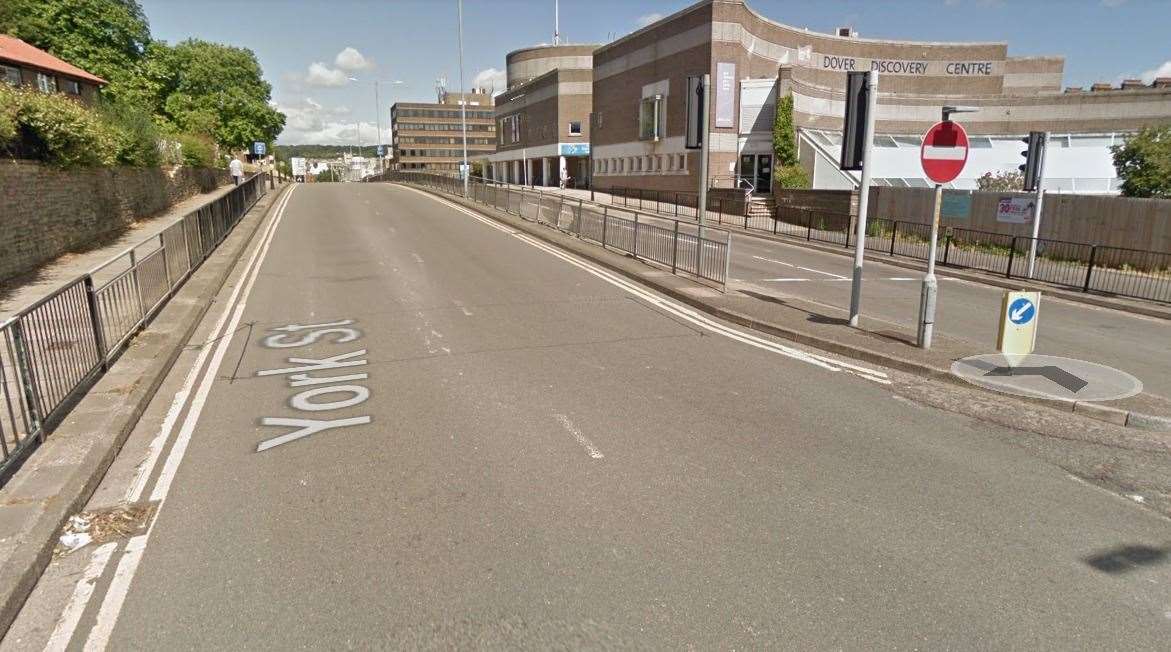 The A256 in Dover starts at York Street. Picture: Google Maps