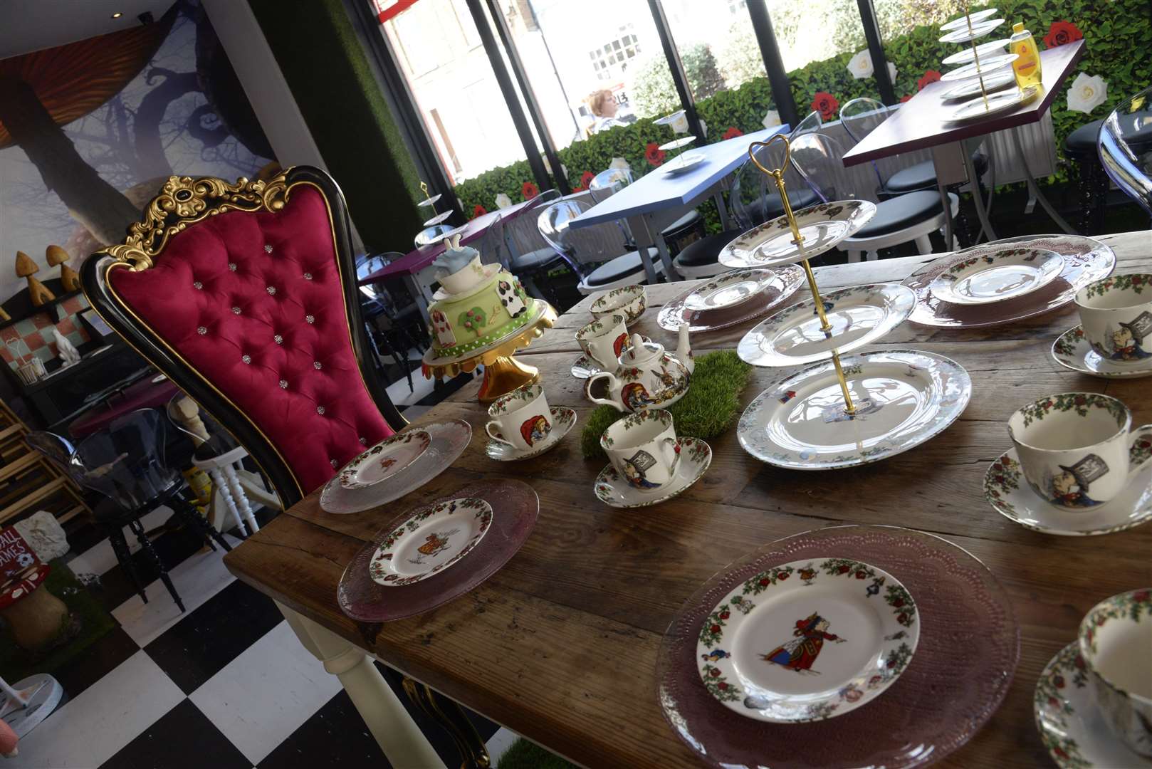 The Alice in Wonderland themed tea room in Herne Bay. Picture: Chris Davey