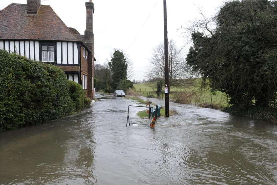 Many roads were left impassable by flooding