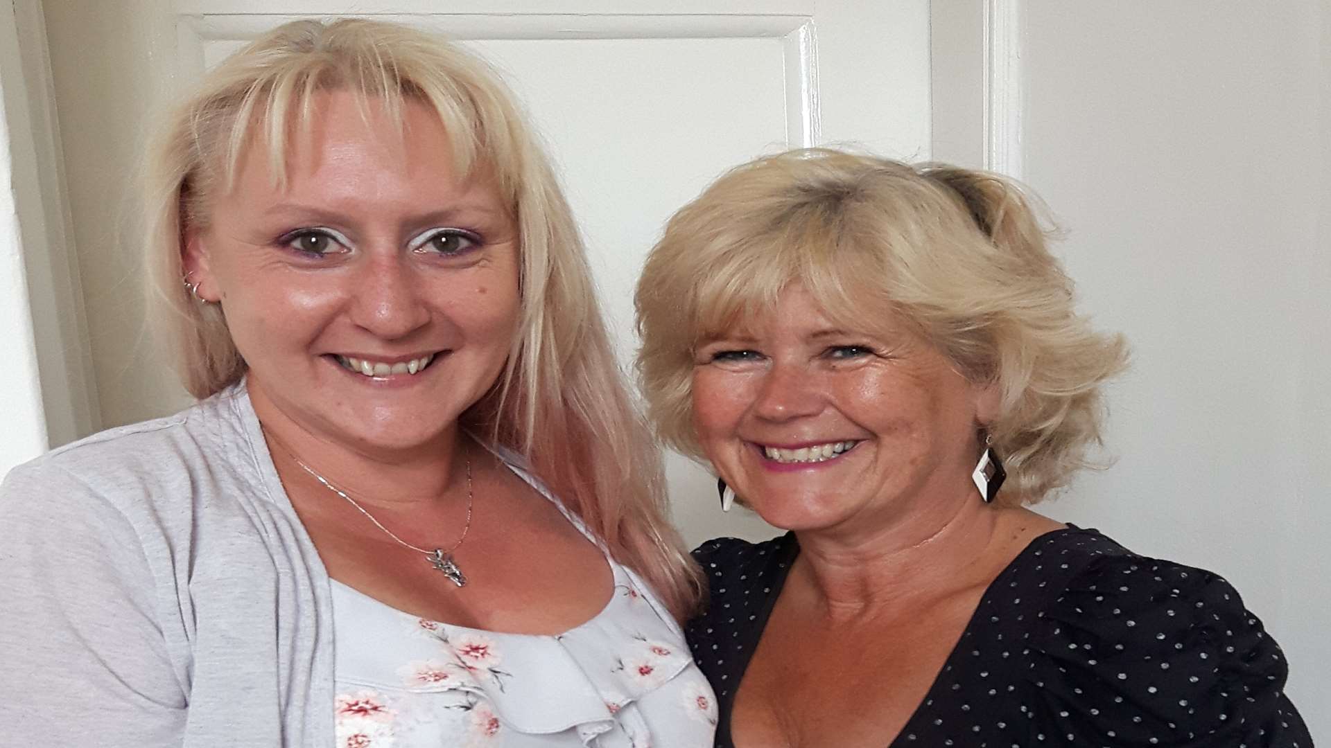 Sharon Powell, who is starting a new walk and talk group for people with mental health problems, with Tracy Carr