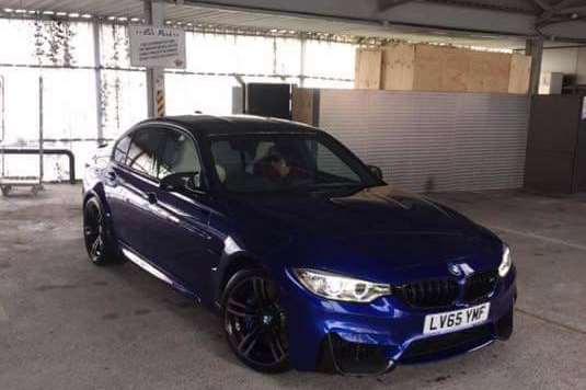 Thieves made off with this BMW M3 after holding a woman at gunpoint in Gravesend