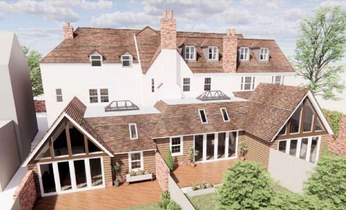 The planned revamp of the Garden Hotel in Boughton-under-Blean, near Faversham. Picture: RDA Architects