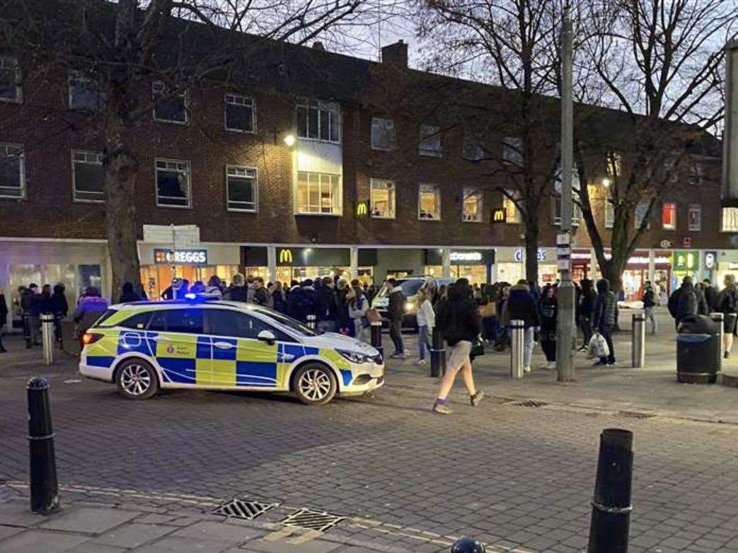 Disturbances outside McDonald’s and Greggs in St George’s Street, Canterbury, have been something of a regular occurrence in the past