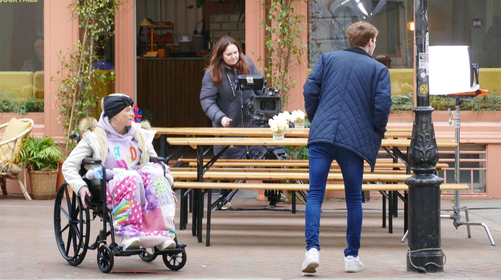 Eastenders actors were spotted filming in Margate. Picture: Frank Leppard