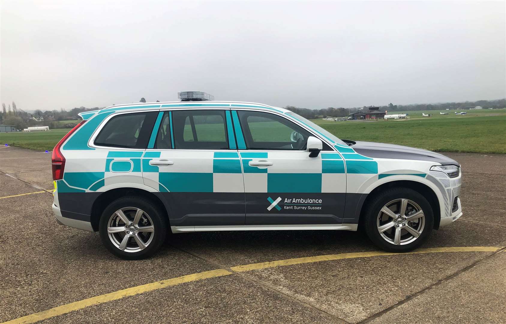 The new Kent Surrey and Sussex Air Ambulance Rapid Response Vehicle cost £35,000