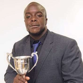 Adebayo Akinfenwa was among the trophy winners at the player-of-the-year evening Picture: Andy Payton