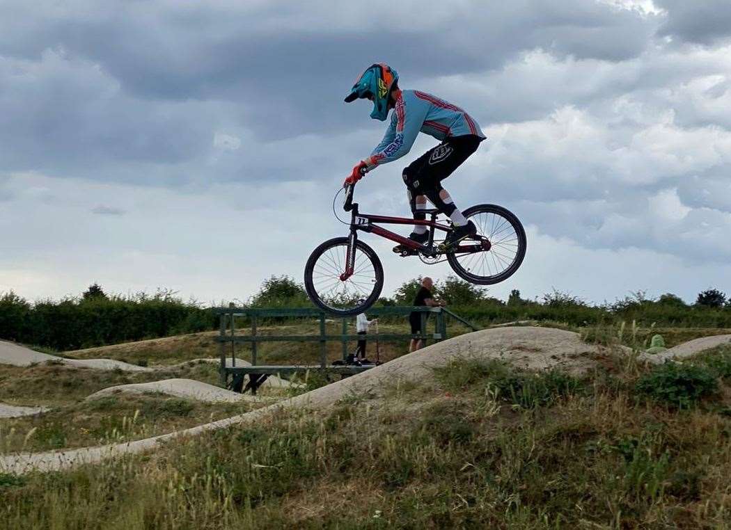 BMX rider Reuben Smith has been able to get out on the track again