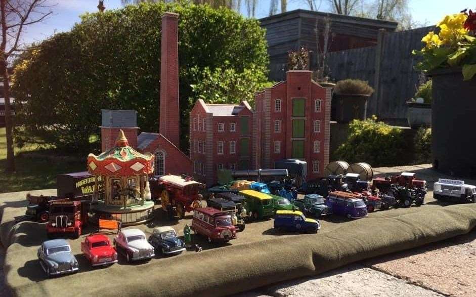 Vintage cars and the carousel can all be seen at the miniature Steam and Transport festival