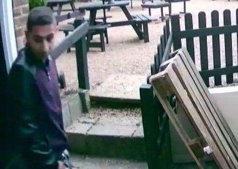 The Walnut Tree in Loose has released CCTV of the reported incident