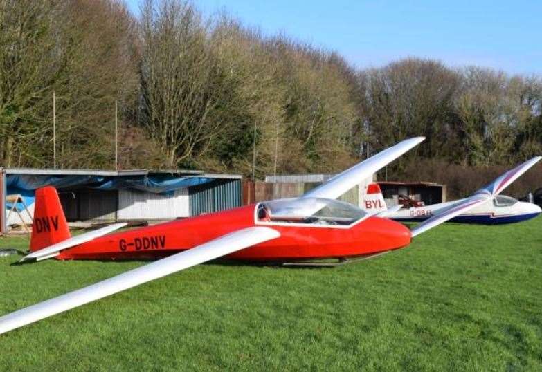 The application to reuse the gliding club land has provoked more than 60 protest letters. Picture courtesy of Channel Gliding Club