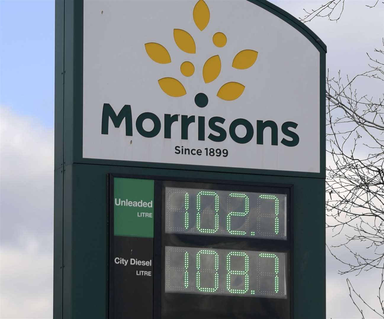 The petrol price at Morrisons in Gravesend was just £1.02 per litre last Thursday. All pictures: Barry Goodwin