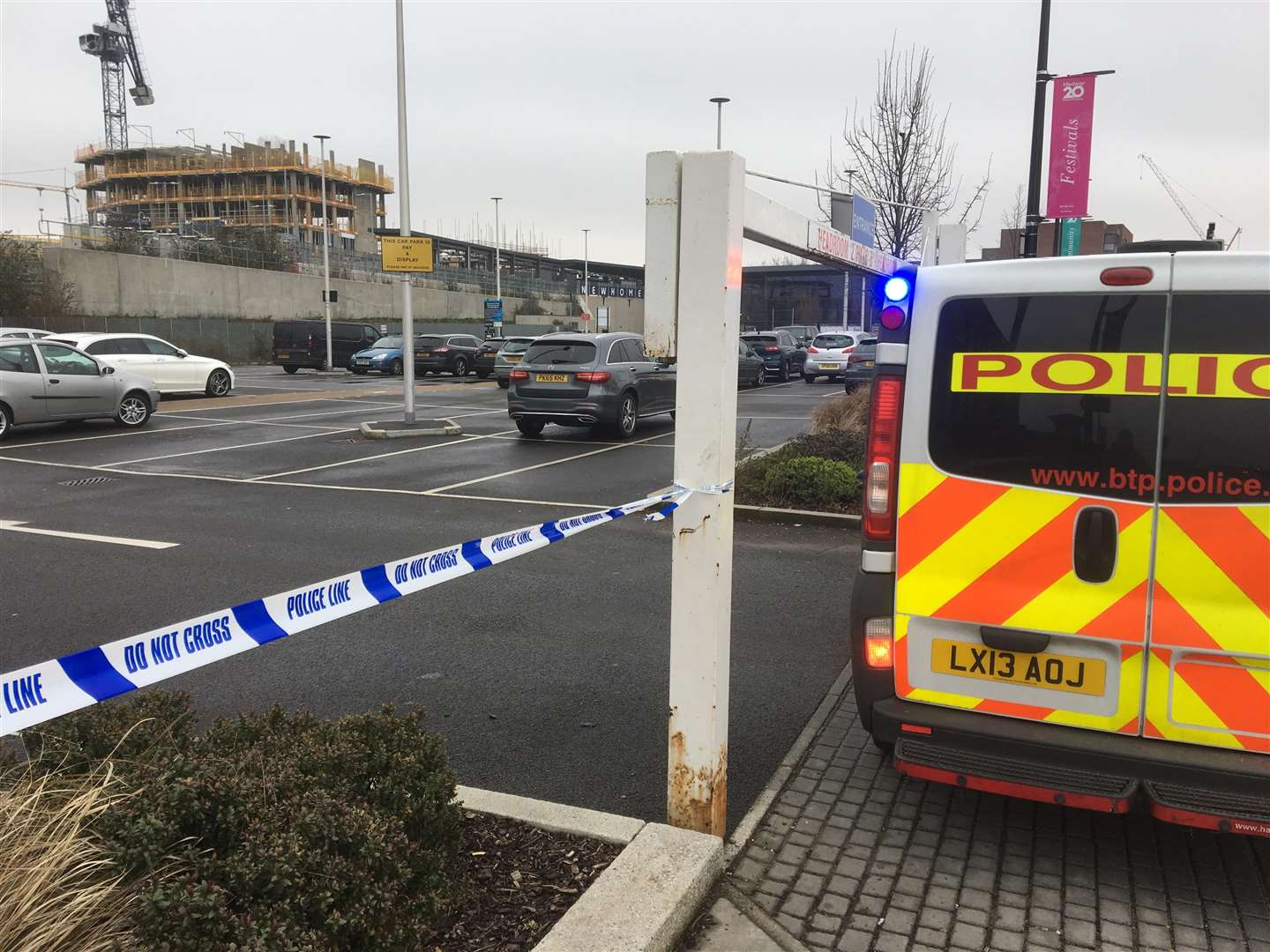 Police cordoned off Rochester station after a war time bomb was found