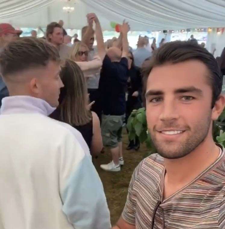 Love Island winner Jack Fincham was at the event on Bank Holiday Monday. Picture: Instagram/Jack Fincham