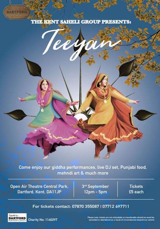 The poster for the Teeyan event in Dartford