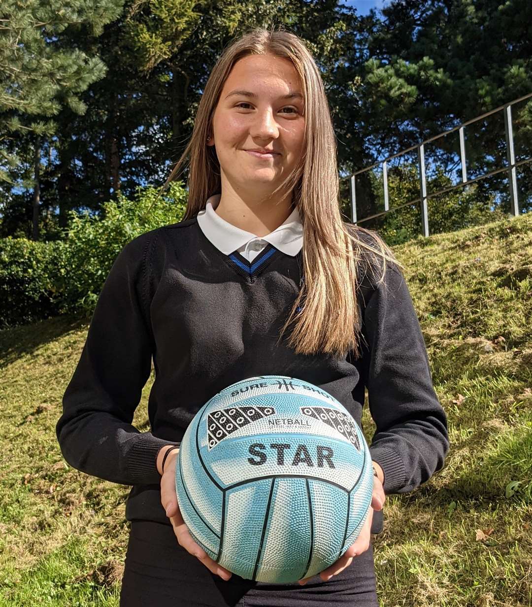 Ava Wincott is balancing her netball commitments with her studies