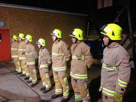 On-call firefighters at Sheppey fire station