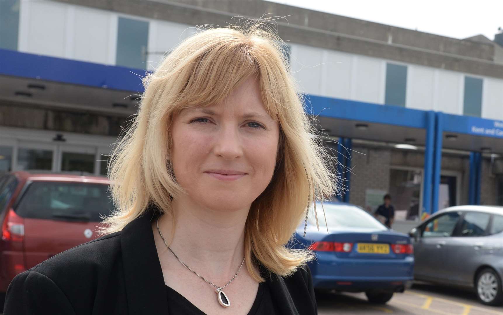 Rosie Duffield MP at Kent & Canterbury Hospital. Picture: Chris Davey FM4895159. (6544435)