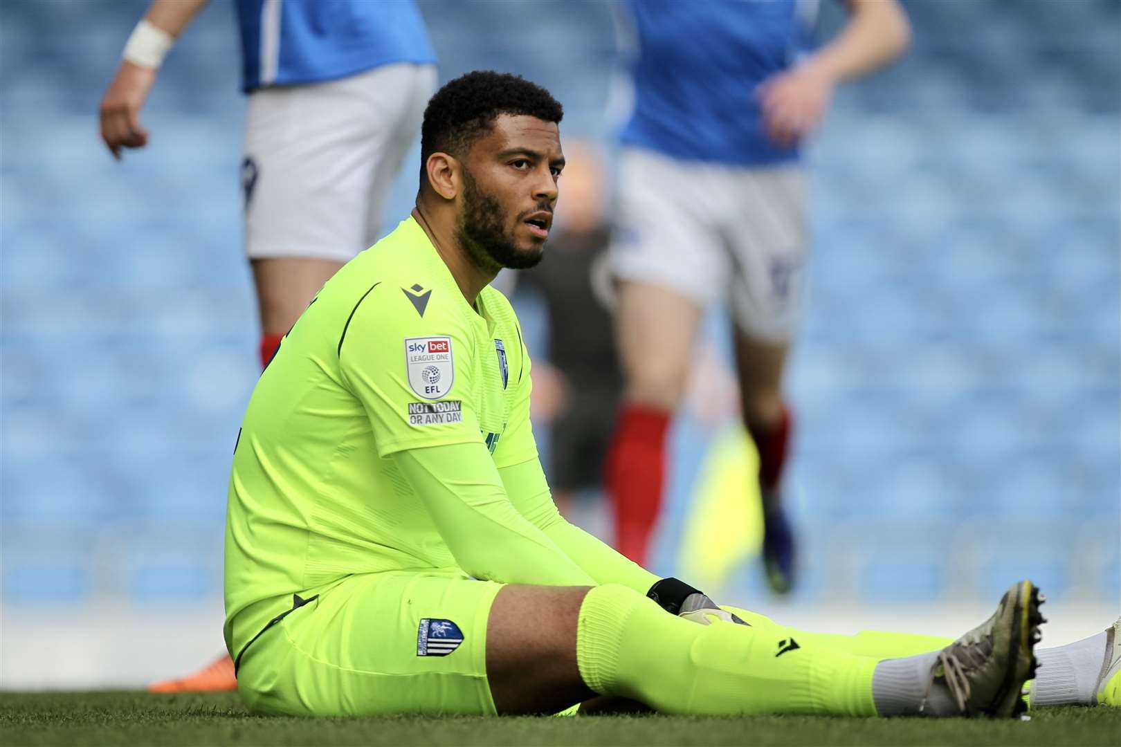 Gillingham keeper Aaron Chapman as they concede a second Picture: KPI