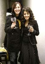 Julia Jones (left) pictured with Katie Melua. Picture courtesy Jon Cole