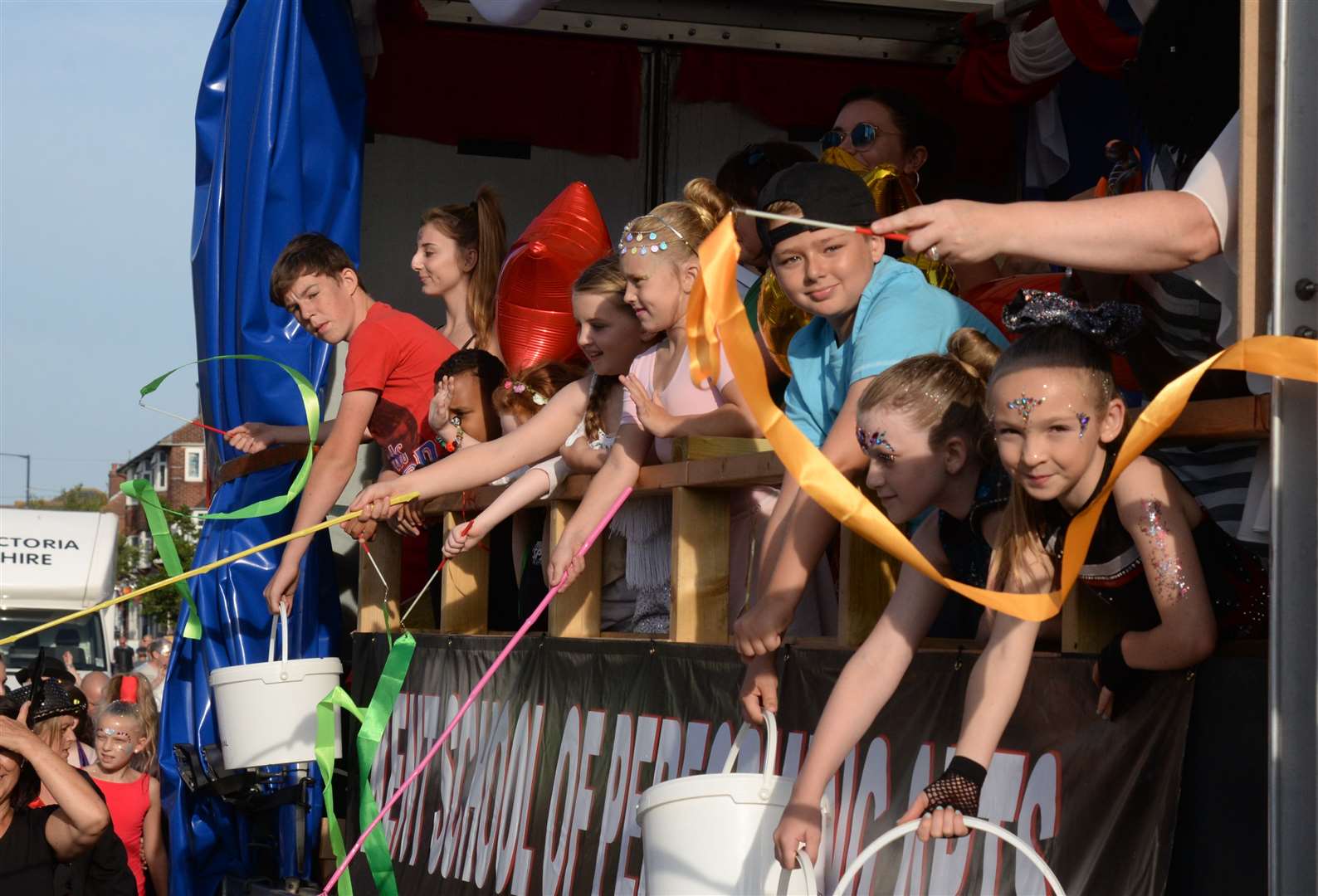 The Kent School of Performing Arts float at last year's Whitstable Carnival
