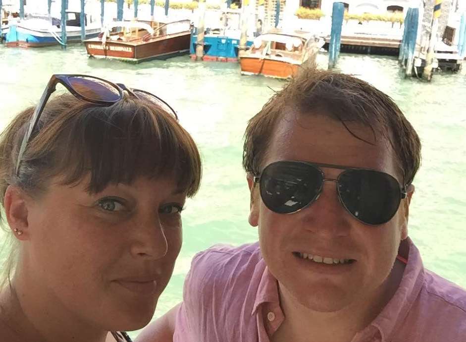 Lucy O'Sullivan on honeymoon with husband Terence