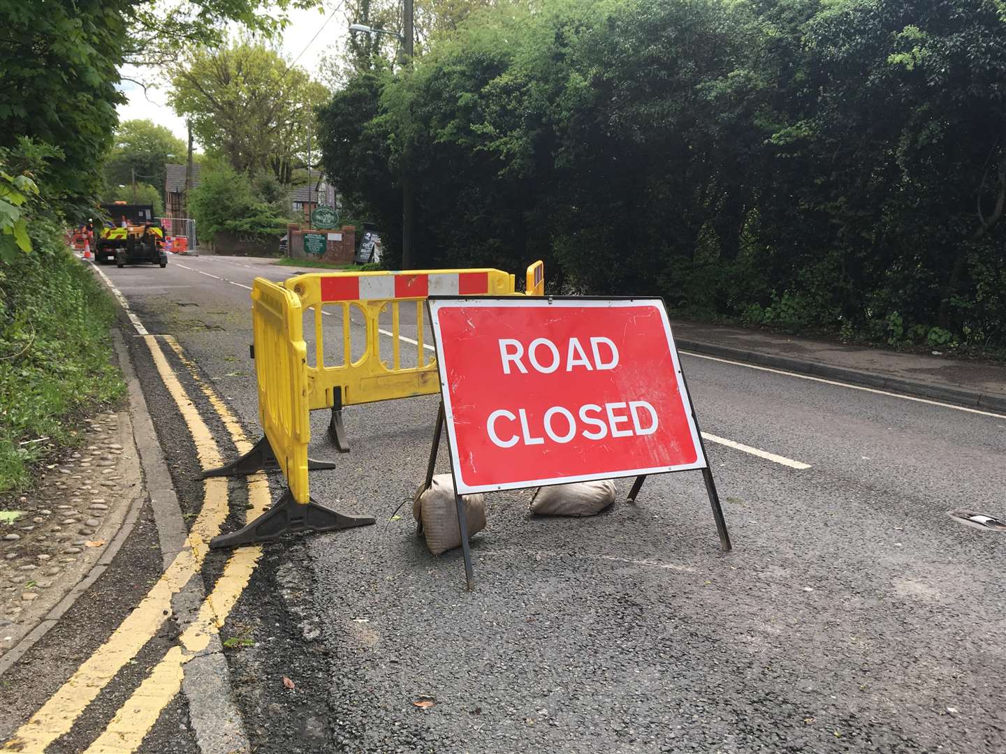 Sturry Hill has been closed since Monday (1721291)