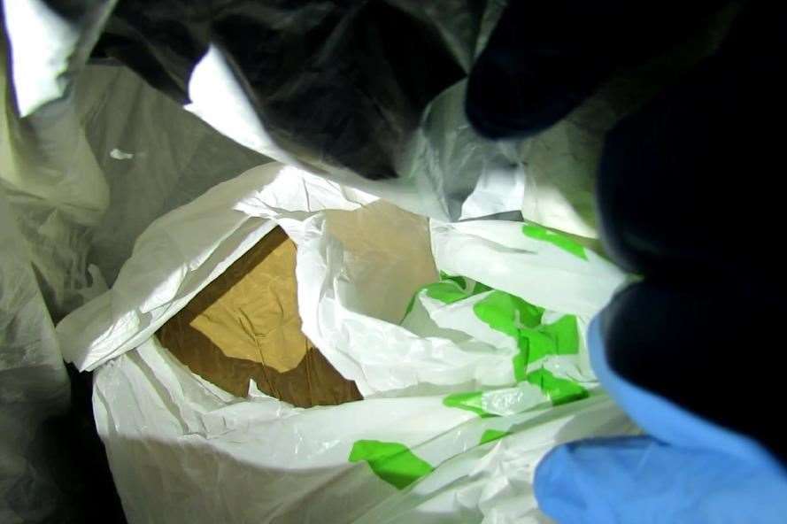The drugs found in Hills' car. Photo: Metropolitan Police