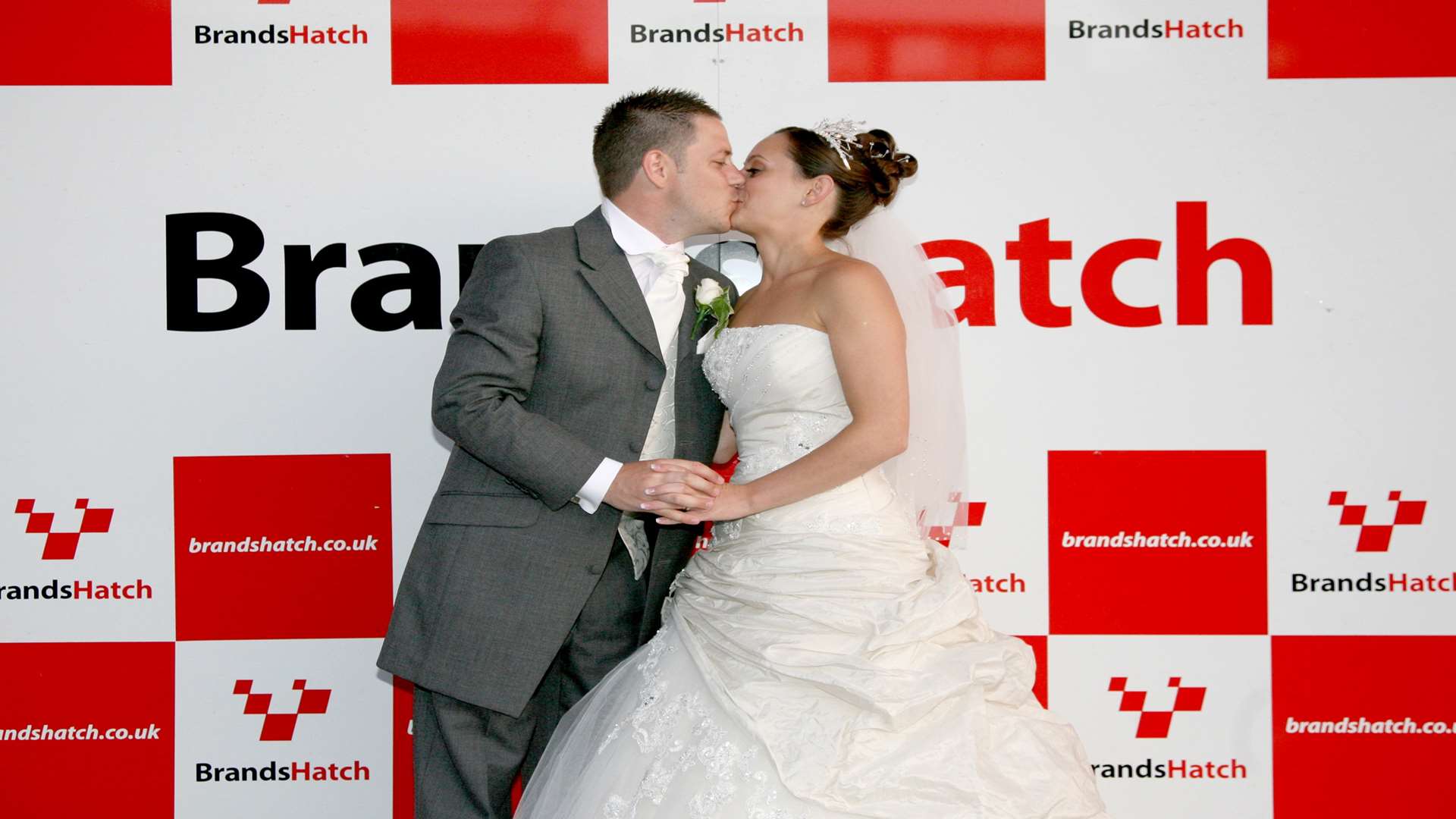 A happily married couple on the Brands Hatch podium