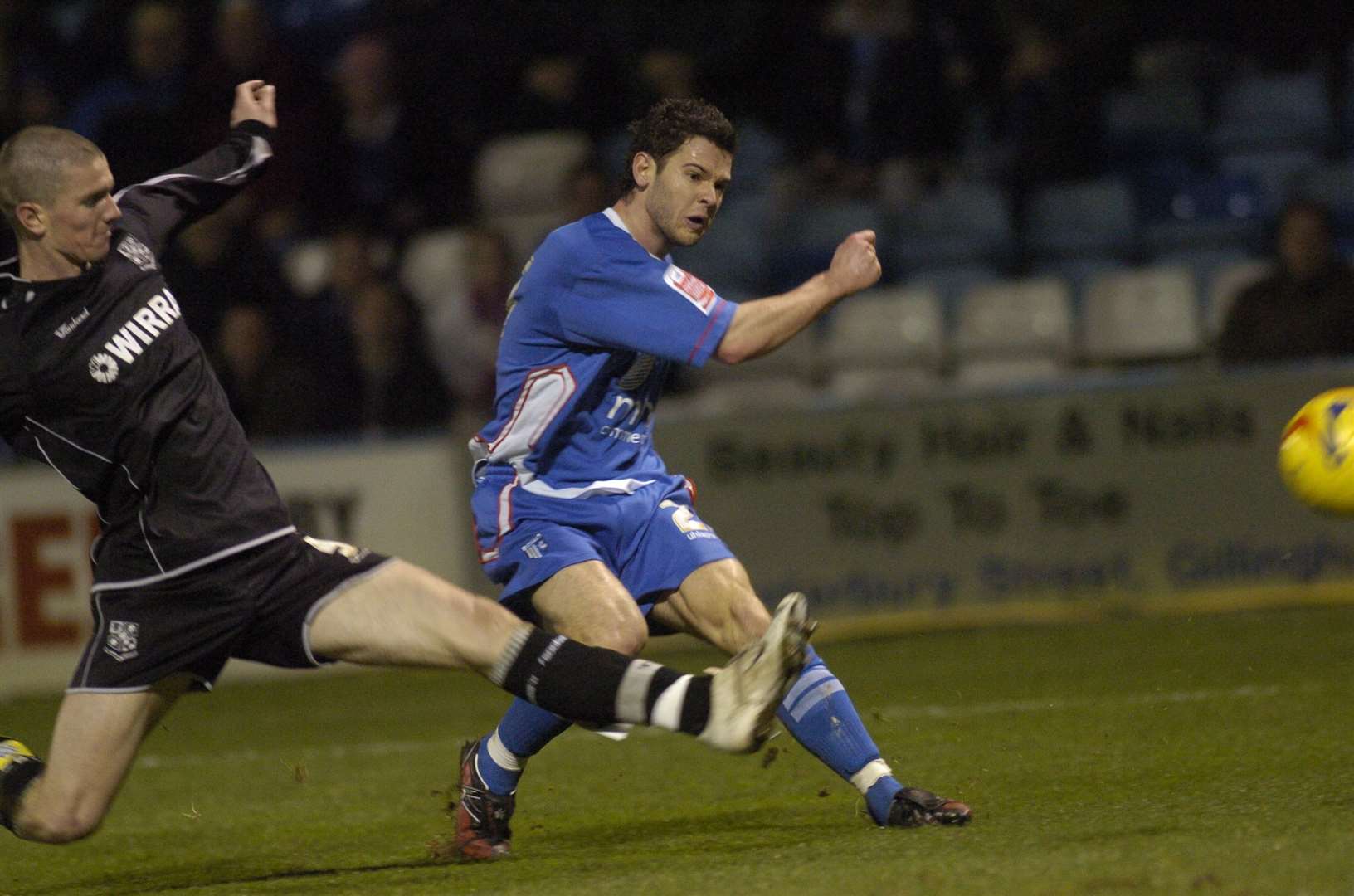 Matt Jarvis goes for goal against Tranmere in the 2006/7 season Picture: Grant Falvey