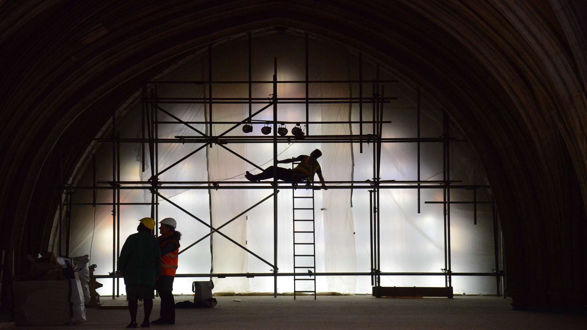 Stunning pictures show the ongoing work inside the cathedral.
