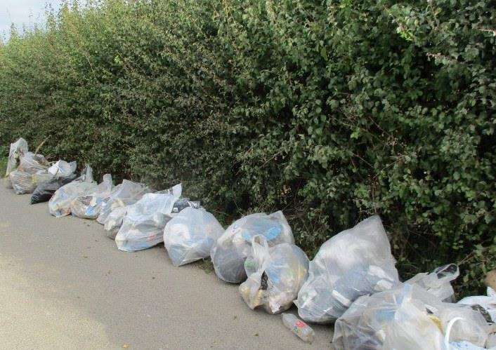 Waste left in Park Road, Birchington. Picture: Thanet District Council (4258951)