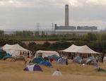 The climate camp near Kingsnorth power station in August 2008.