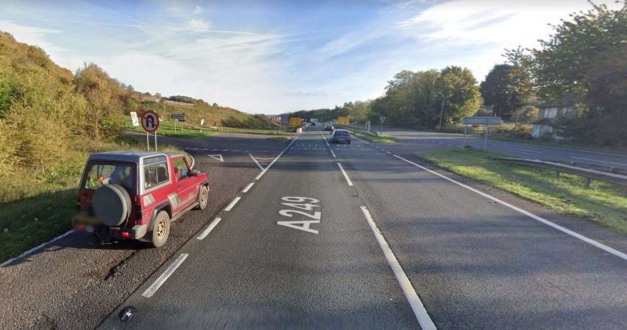 A249 junction with Church Hill at Stockbury. Picture: Google