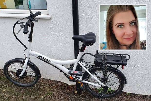 Jennifer Salter was reduced to tears when her lifeline electric bicycle was stolen
