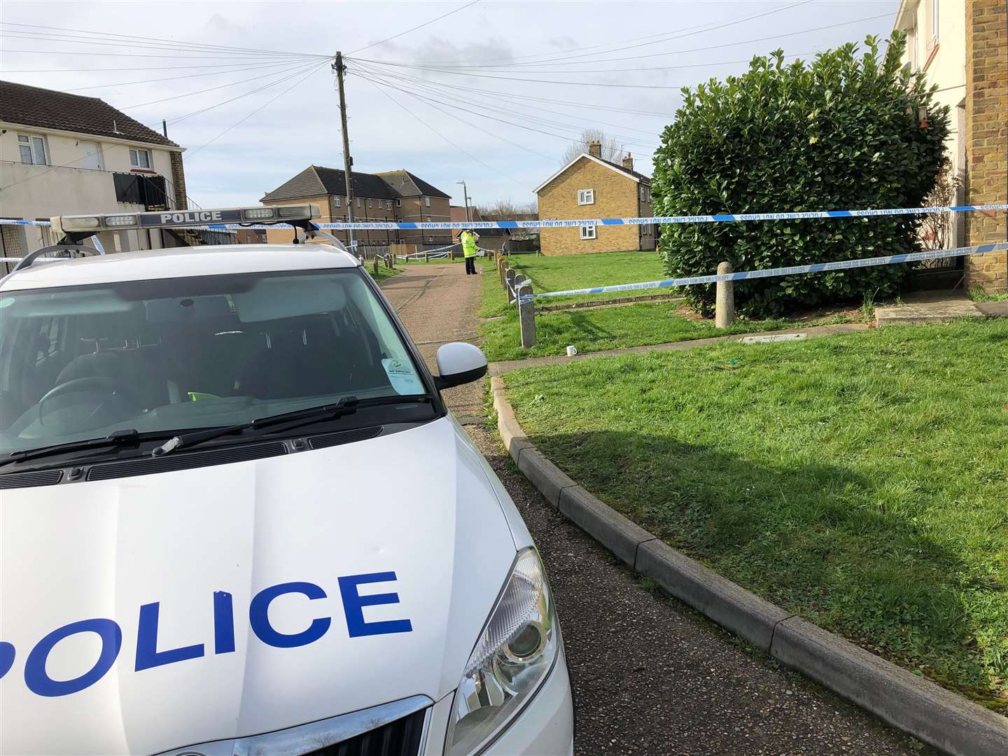 Police are in Cambridge Crescent, Maidstone, for a second day after a suspected murder (7830168)