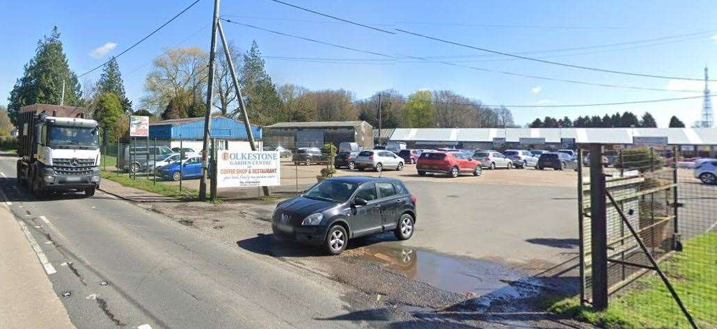 A motorcyclist has been taken to hospital after a crash near the Folkestone Garden Centre this morning. Picture: Google