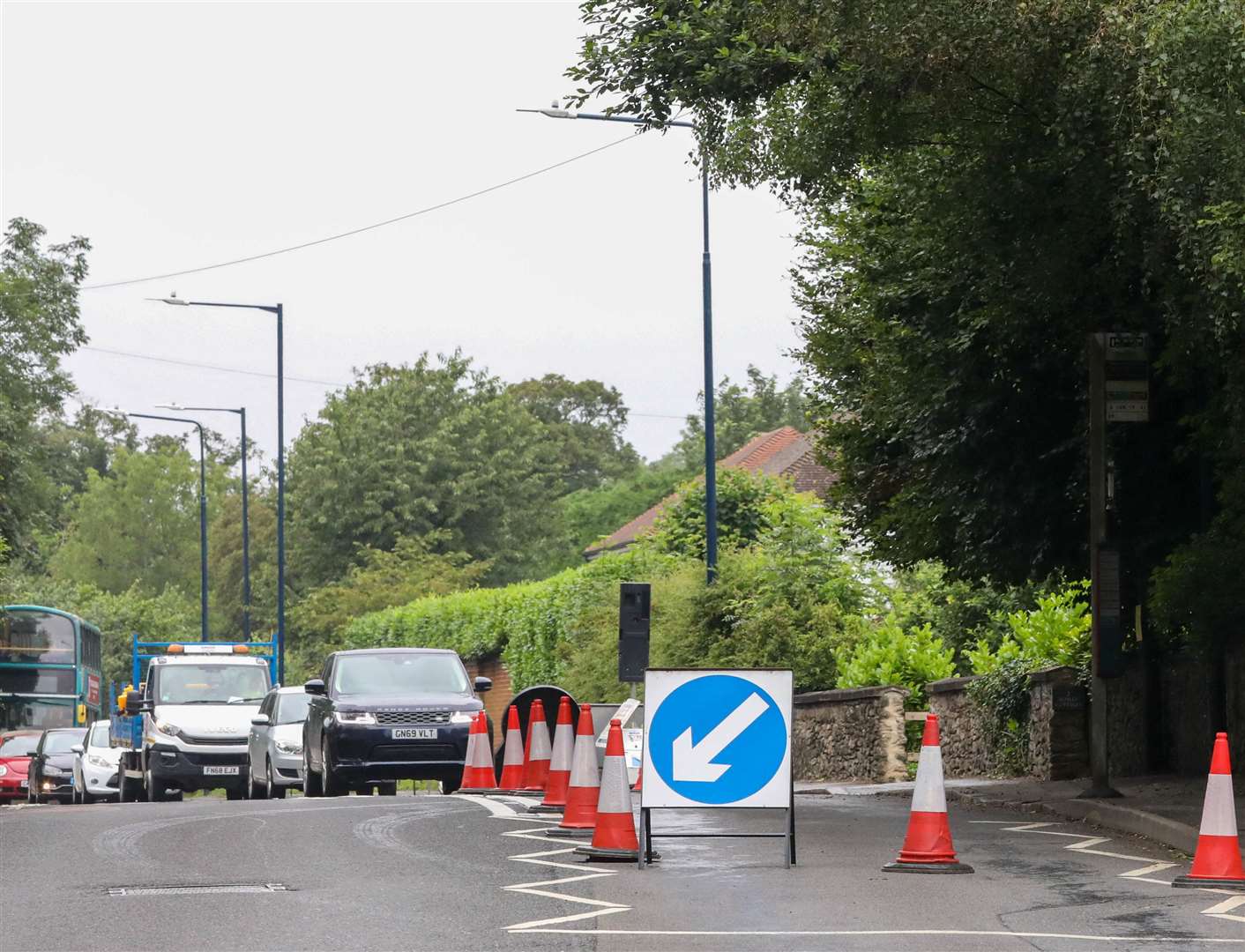 The temporary lights in Ashford Road, Maidstone. Picture: UK News in Pictures
