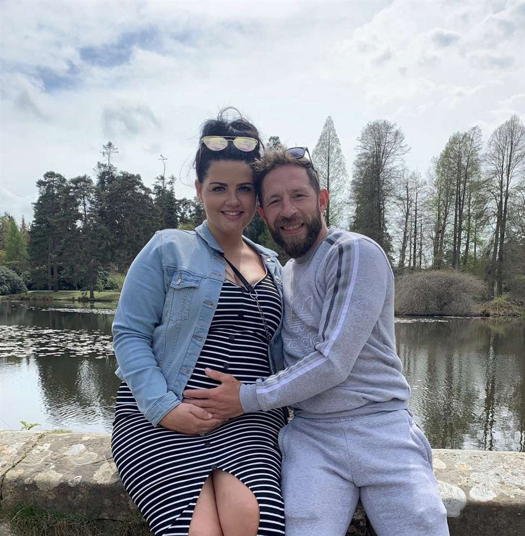Parents Ant Goodwin, 39, and Chelsea Meredith, 29. Picture: SWNS