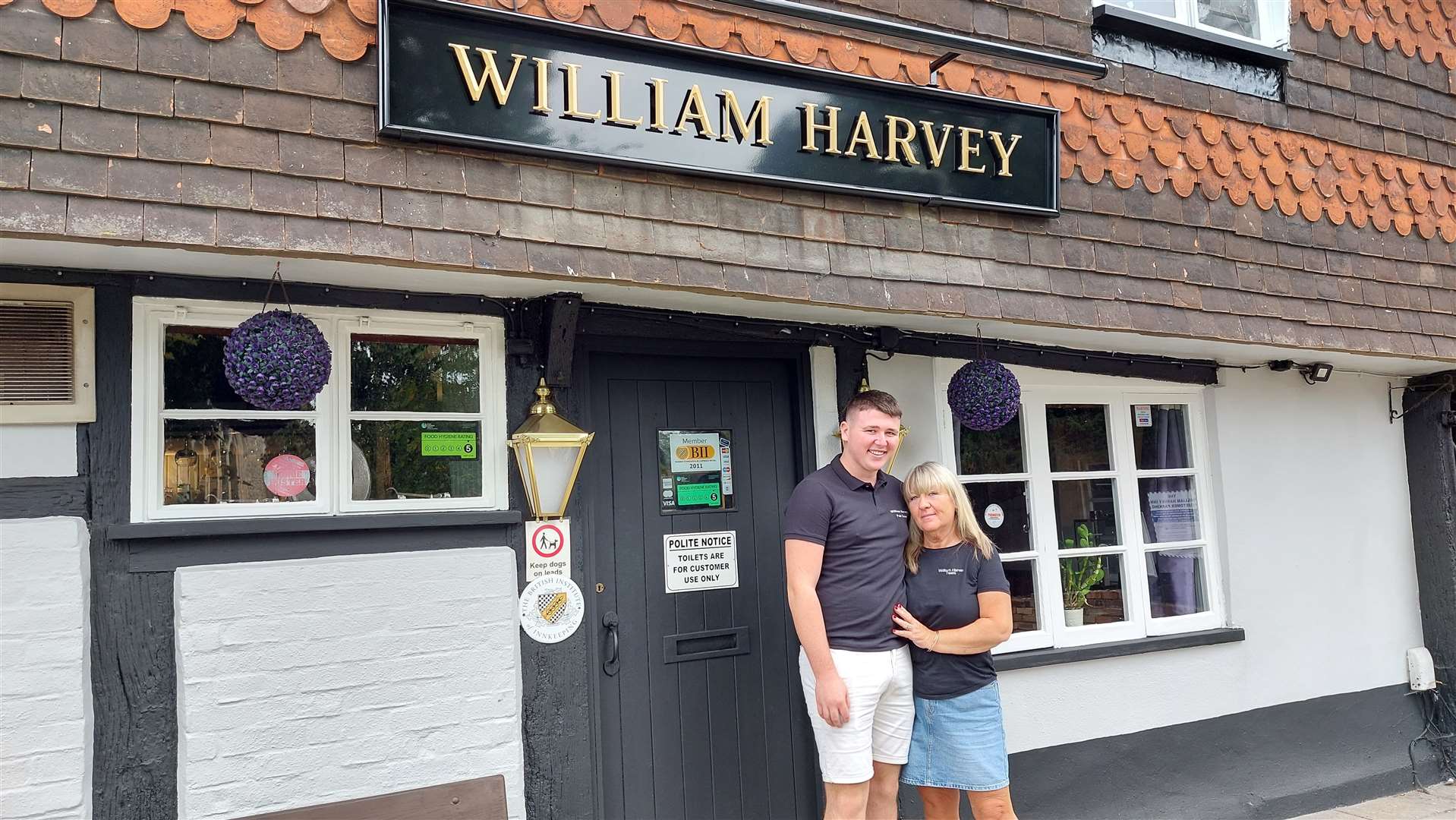 Colleen Chapman and grandson Charlie Smith have transformed the William Harvey Inn in Willesborough, Ashford