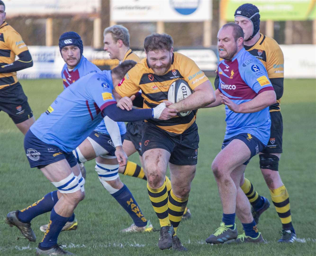 Tyler Oliver in action for Canterbury in their home defeat at the weekend against Henley. Picture: Phillipa Hilton