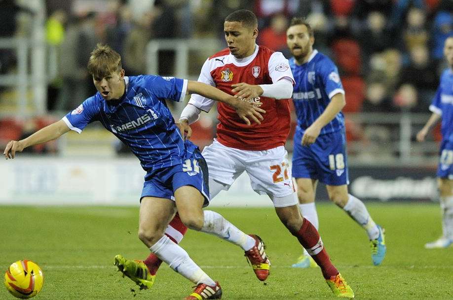 Jake Hessenthaler made his Gills debut at Rotherham Pic: Barry Goodwin